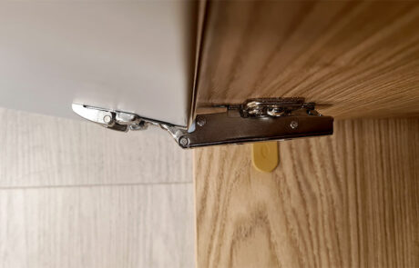 charnière 100 degrés vue du dessus